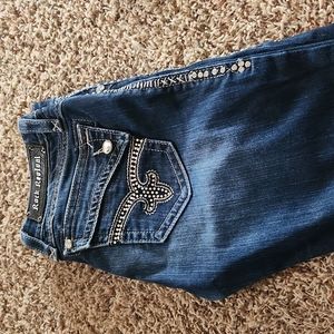 Rock revival blue jeans